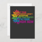 LGBT Pride Parents akzeptieren jetzt Gay in Ihrer  Einladungspostkarte (Vorne/Hinten)