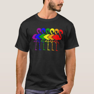 LGBT Pride Pink Flamingo Lesbische Schwulenunterst T-Shirt