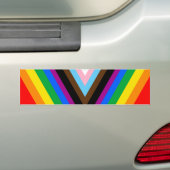 LGBT PRIDE (Progress Pride) Autoaufkleber (Auf Auto)