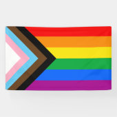 LGBT PRIDE (Progress Pride) Banner (Horizontal)