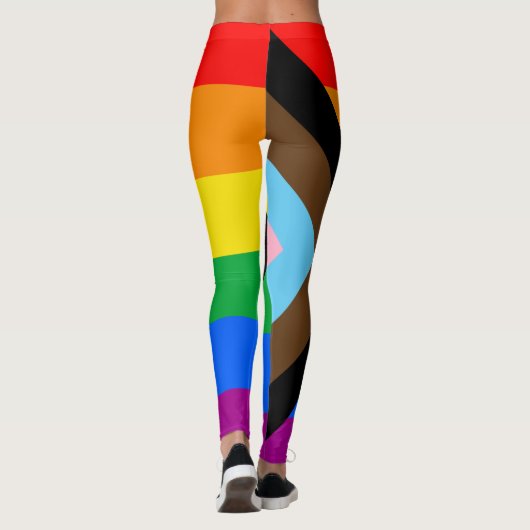 LGBT PRIDE (Progress Pride) Leggings (Rückseite)