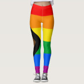 LGBT PRIDE (Progress Pride) Leggings (Vorderseite)