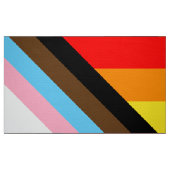 LGBT PRIDE (Progress Pride) Stoff (Fat Quarter (45,7 x 55,9 cm))