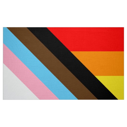 LGBT PRIDE (Progress Pride) Stoff (Fat Quarter (45,7 x 55,9 cm))