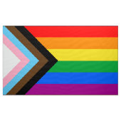 LGBT PRIDE (Progress Pride) Stoff (Yard (91,4 cm))
