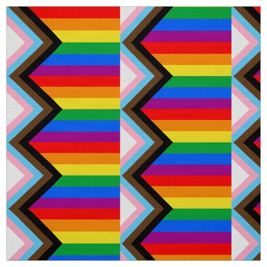 LGBT PRIDE (Progress Pride) Stoff (Muster)