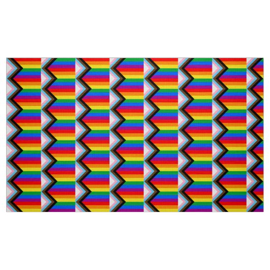 LGBT PRIDE (Progress Pride) Stoff (Fat Quarter (45,7 x 55,9 cm))