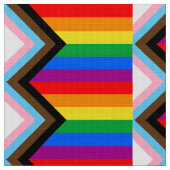 LGBT PRIDE (Progress Pride) Stoff (Nahaufnahme)