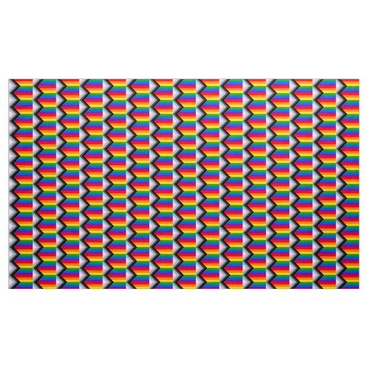 LGBT PRIDE (Progress Pride) Stoff (Yard (91,4 cm))