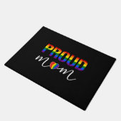 LGbt Pride Proud-Mama Fußmatte (Schrägansicht)