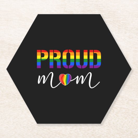LGbt Pride Proud-Mama Untersetzer (Vorderseite)