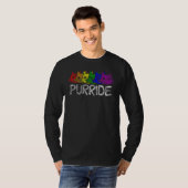 LGBT Pride Purride Rainbow Cat LGBTQ Support Kitte T-Shirt (Vorne ganz)