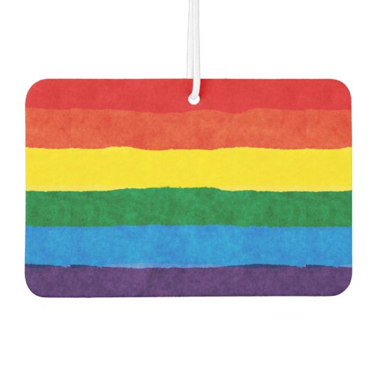 LGBT Pride Rainbow Air Freshner Autolufterfrischer (Vorderseite)