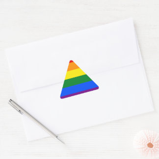 LGBT Pride Rainbow Dreieckiger Aufkleber