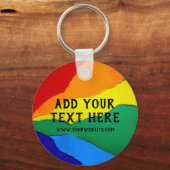 LGBT Pride Rainbow Flag Marketing Schlüsselanhänger (Vorderseite)