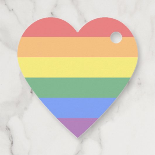 LGBT Pride Rainbow Geschenkanhänger (Rückseite)