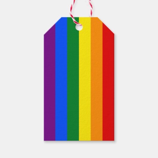 LGBT Pride Rainbow Geschenkanhänger (Vorderseite)