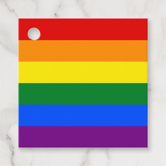 LGBT Pride Rainbow Geschenkanhänger (Vorderseite)