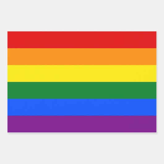 LGBT Pride Rainbow Geschenkpapier Set (Vorderseite 3)