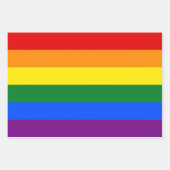 LGBT Pride Rainbow Geschenkpapier Set (Vorderseite)