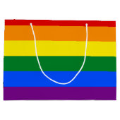 LGBT Pride Rainbow Große Geschenktüte (Rückseite)
