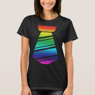 LGBT Pride Rainbow Krawatte Lesbian Gay Human Righ T-Shirt