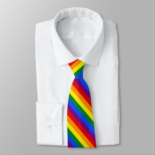 LGBT PRIDE Rainbow Neck Tie Krawatte (Gebunden)