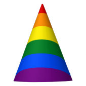 LGBT Pride Rainbow Partyhütchen (Vorderseite)