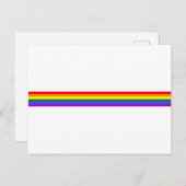 LGBT Pride Rainbow Postkarte (Vorne/Hinten)