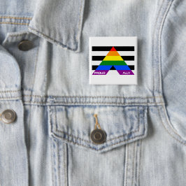 LGBT Pride Rainbow Proud Button
