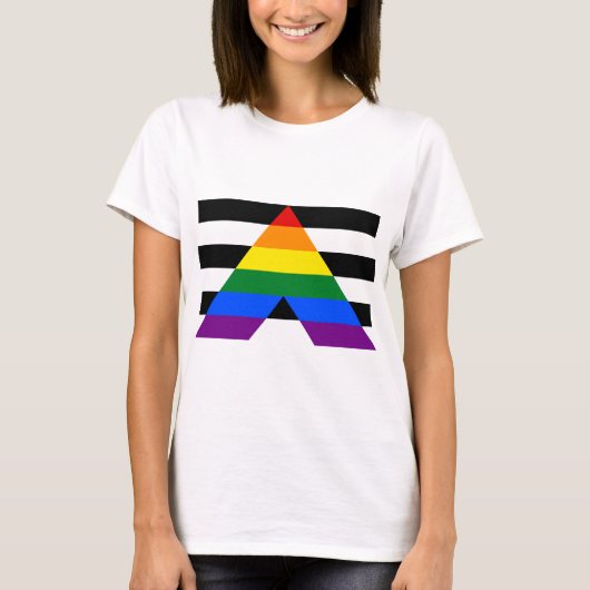 LGBT Pride Rainbow Proud T-Shirt (Vorderseite)