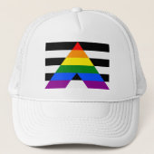LGBT Pride Rainbow Proud Truckerkappe (Vorderseite)