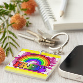 Lgbt Pride Rainbow Schlüsselanhänger (Vorderseite rechts)