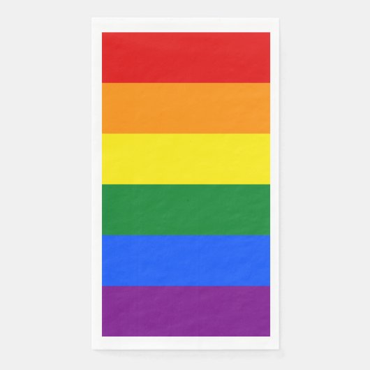 LGBT Pride Rainbow Serviette (Vorderseite)