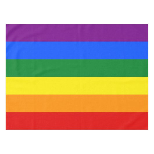 LGBT Pride Rainbow Tischdecke (Vorderseite (Horizontal))