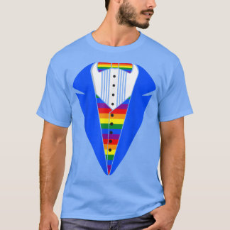 LGBT Pride Rainbow Tuedo T fun gift ideablus T-Shirt