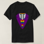 LGBT Pride Rainbow Tuxedo T-Shirt (Design vorne)