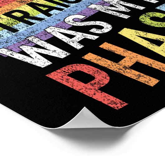 LGBT Pride Rainbow war meine Phase Poster (Ecke)