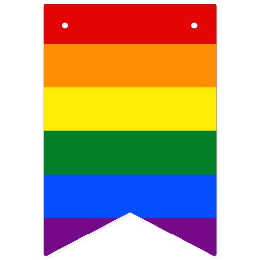 LGBT Pride Rainbow Wimpelkette (Erste Fahne)