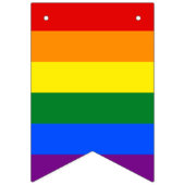 LGBT Pride Rainbow Wimpelkette (Dritte Fahne)