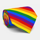 LGBT PRIDE Regenbogen-Halstuch Krawatte (Gerollt)