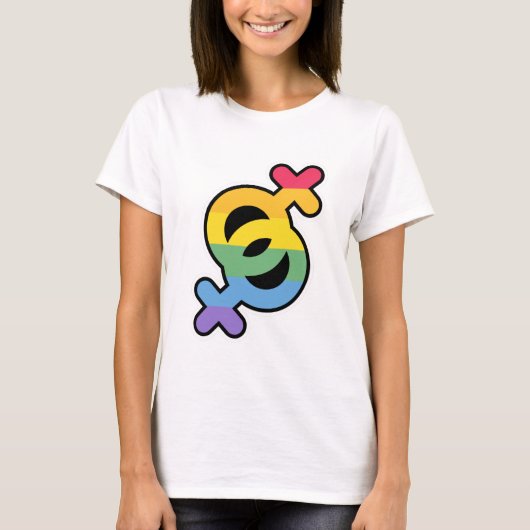 LGBT+Pride. Regenbogen. T-Shirt (Vorderseite)