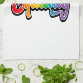 LGBT-Pride-Regenbogenflagge Geschirrtuch (Gefaltet)