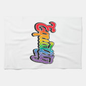 LGBT-Pride-Regenbogenflagge Geschirrtuch (Horizontal)