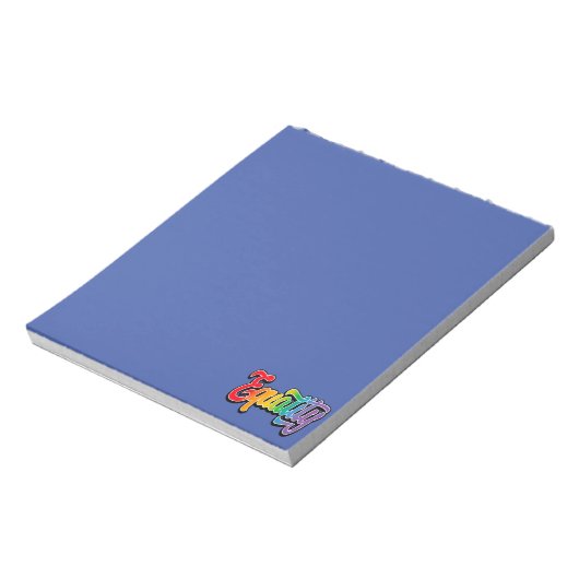 LGBT-Pride-Regenbogenflagge Notizblock (Rotiert)