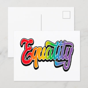 LGBT-Pride-Regenbogenflagge Postkarte