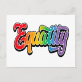 LGBT-Pride-Regenbogenflagge Postkarte (Vorderseite)