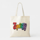 LGBT-Pride-Regenbogenflagge Tragetasche (Rückseite)