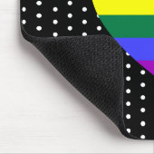 LGBT-Pride-Regenbogenherz Mousepad (Ecke)
