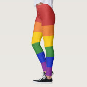 LGBT-Pride-Regenbogenstreifen Leggings (Links)